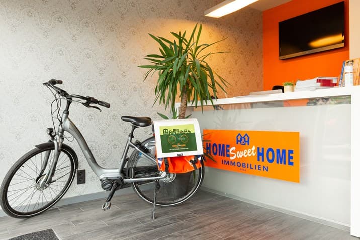 Onthaal kantoor Lier met fiets